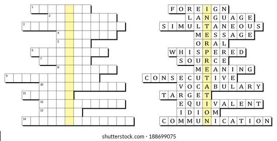 646 Filling Crossword Puzzle Images Stock Photos Vectors Shutterstock