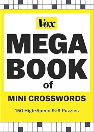 Amazon Vox Mega Book Of Mini Crosswords 150 High Speed 9x9 