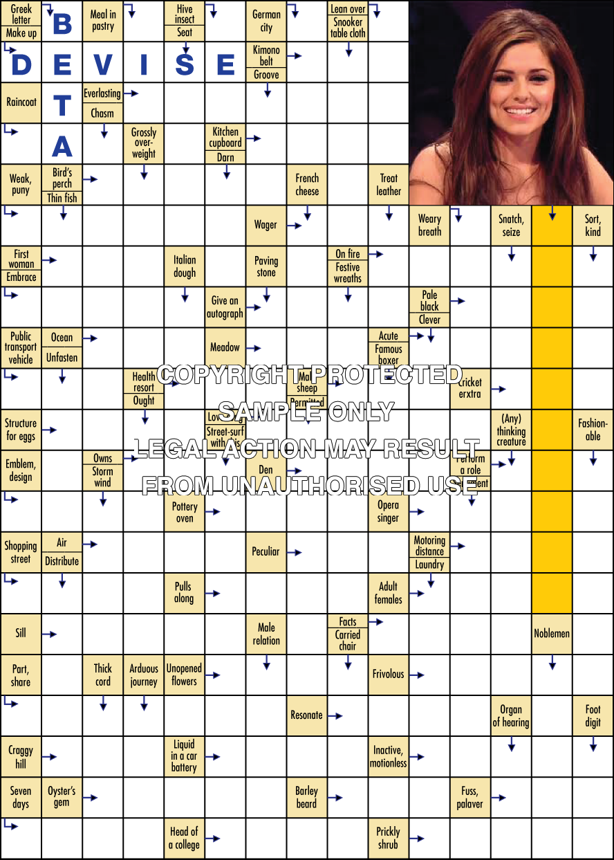 Arrow Words Printable Free James Crossword Puzzles