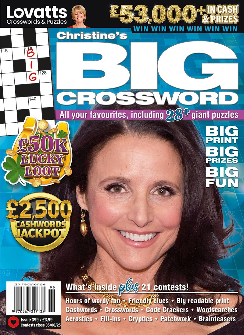 Christine 39 s BIG Crossword Magazine UK Lovatts Crossword Puzzles Games 