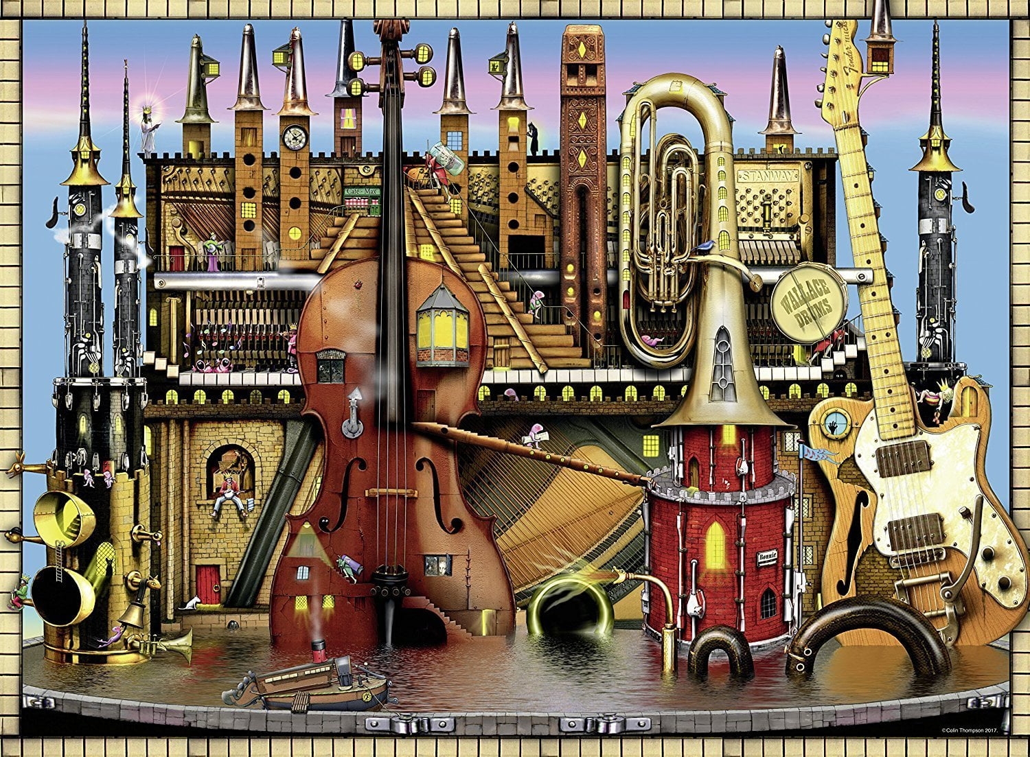 COLIN THOMPSON THE MUSIC CASTLE 500 PIECE PUZZLE