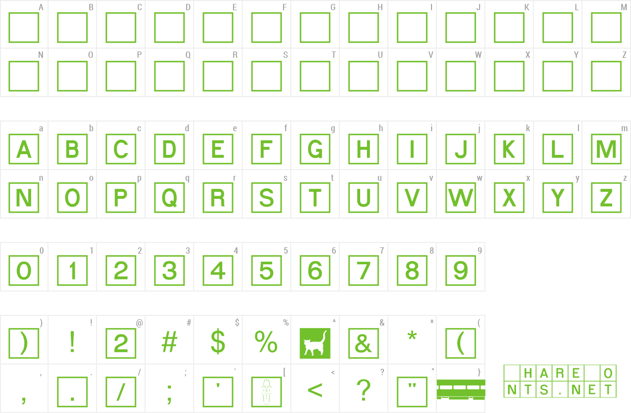 Crossword Font Wfonts Download Free