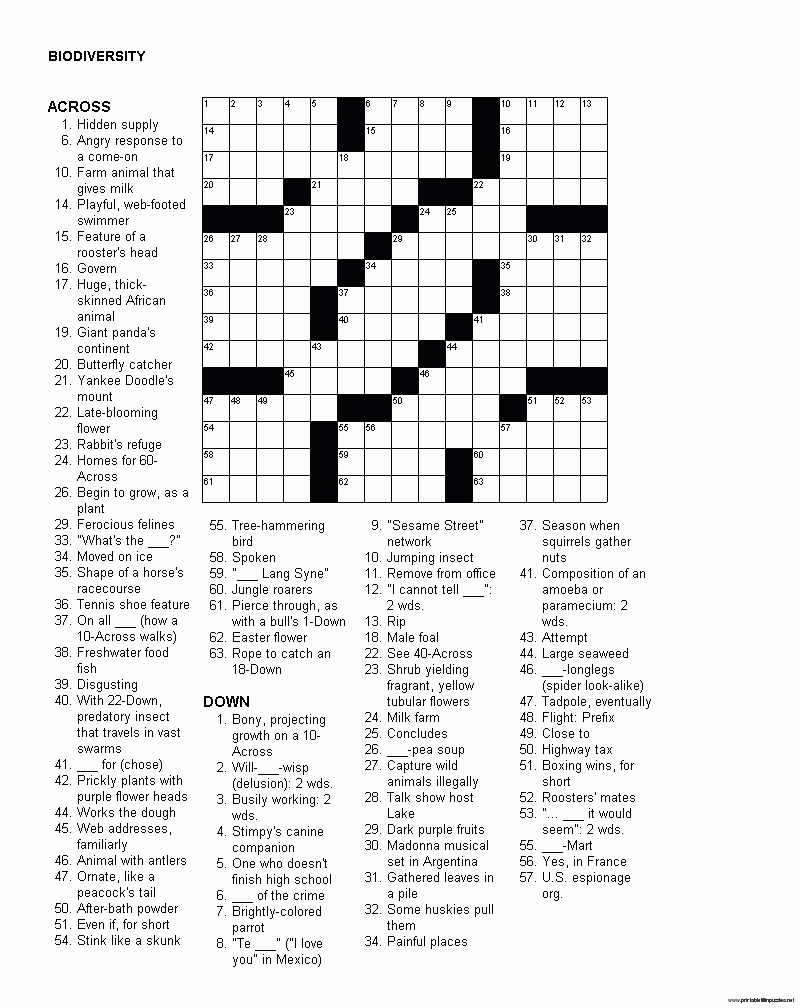 Crossword Puzzle Tagalog Printable Printable Crossword Puzzles