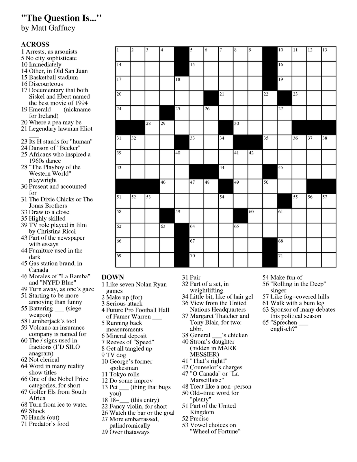 Crosswords Archives Tribune Content Agency Star Tribune Crossword 