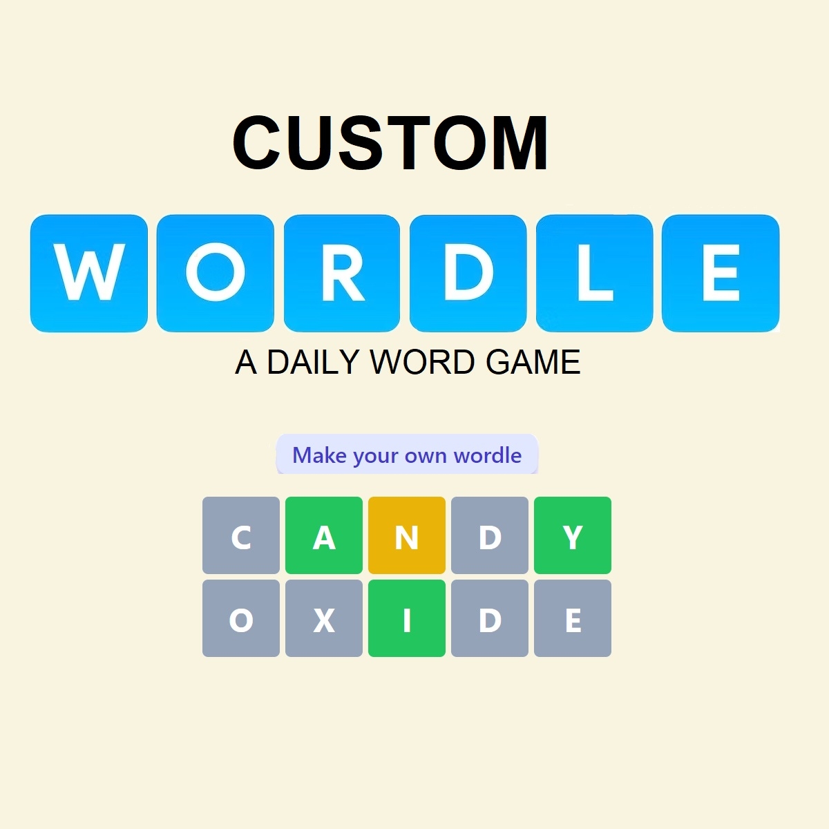 Custom Wordle