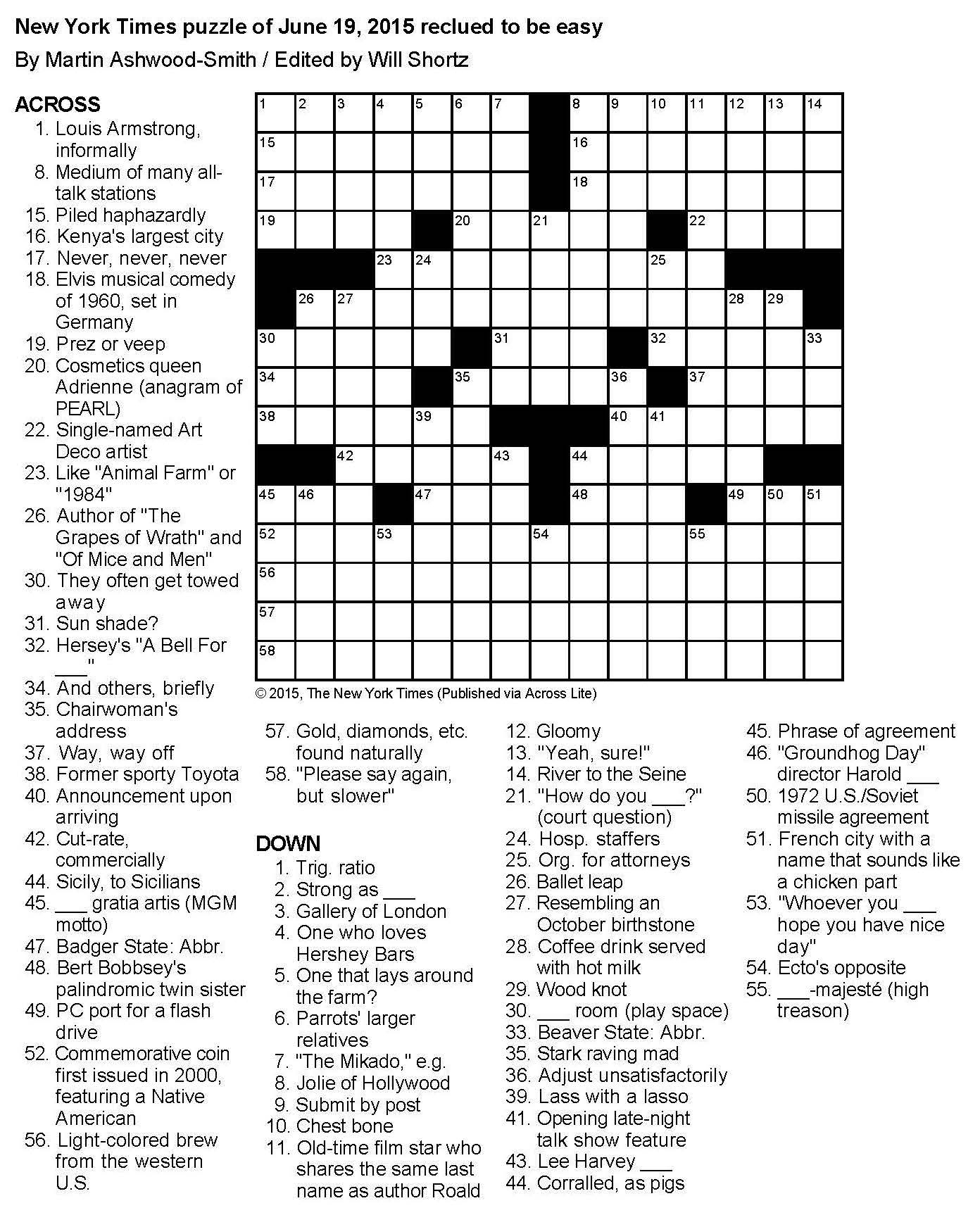 Demodel Campbell Nyt Crossword Clue