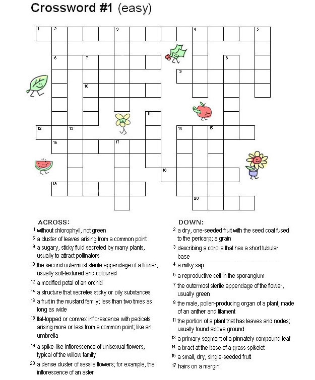 Easy Crossword Game