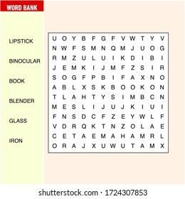 Find Hidden Word Word Crossword Stock Vector Royalty Free 1724307853 