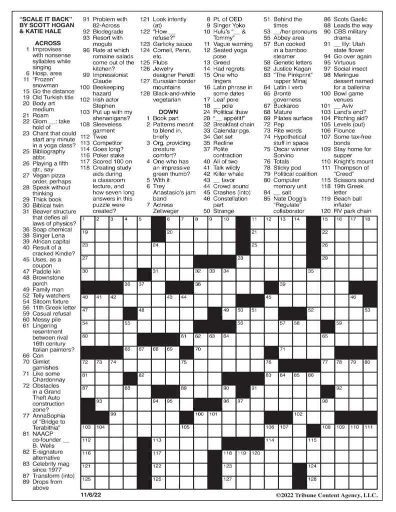 La Times Sunday Crossword Answers Feb 11 2025 Diana Wallace