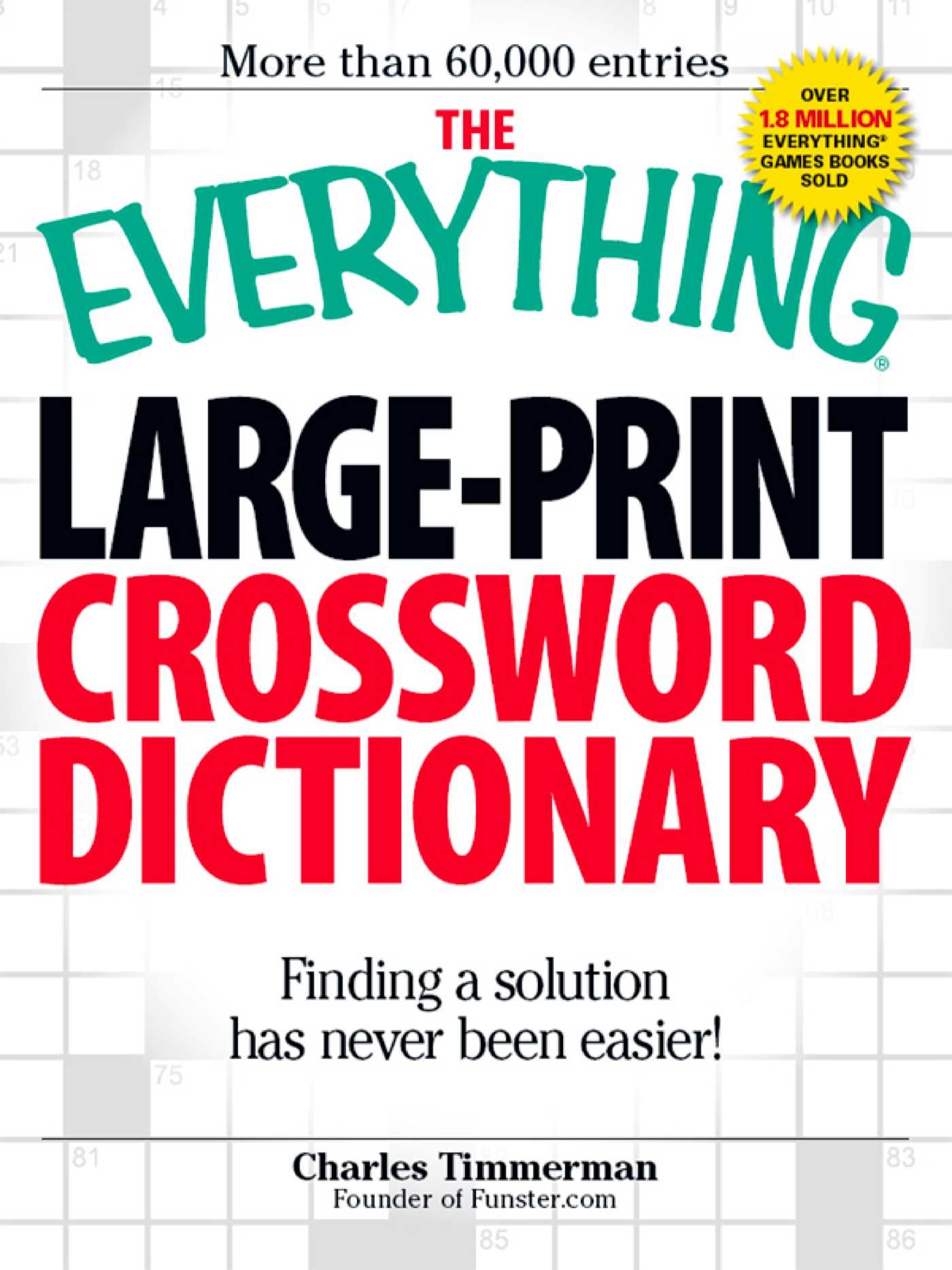 Large Print Crossword Puzzle Dictionary Printable Crossword Puzzles