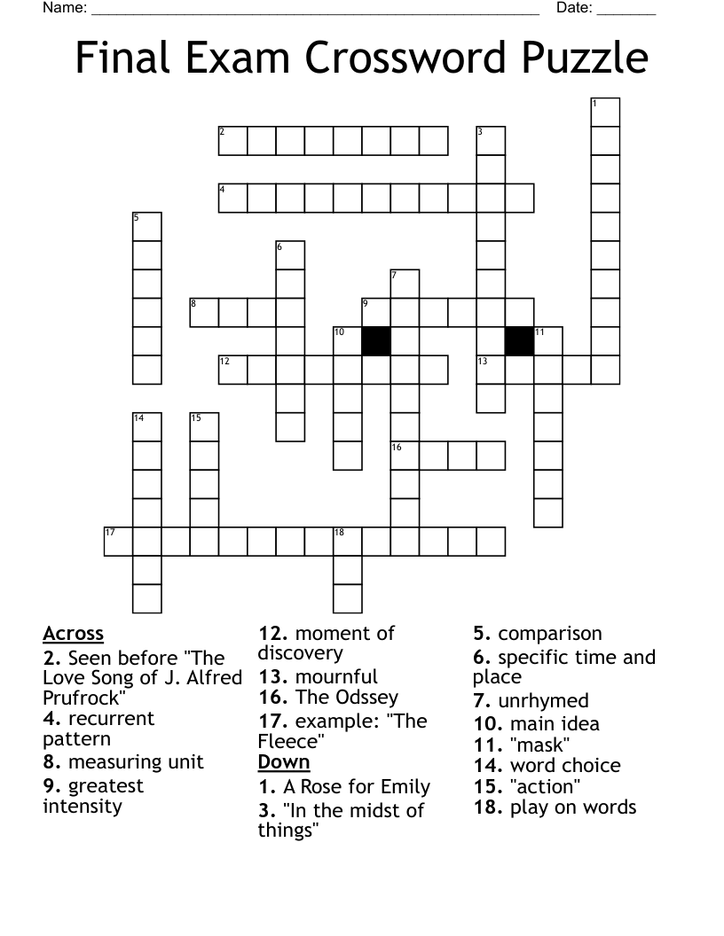 Like A Mournful Poem Crossword Puzzle Clue Sitedoct