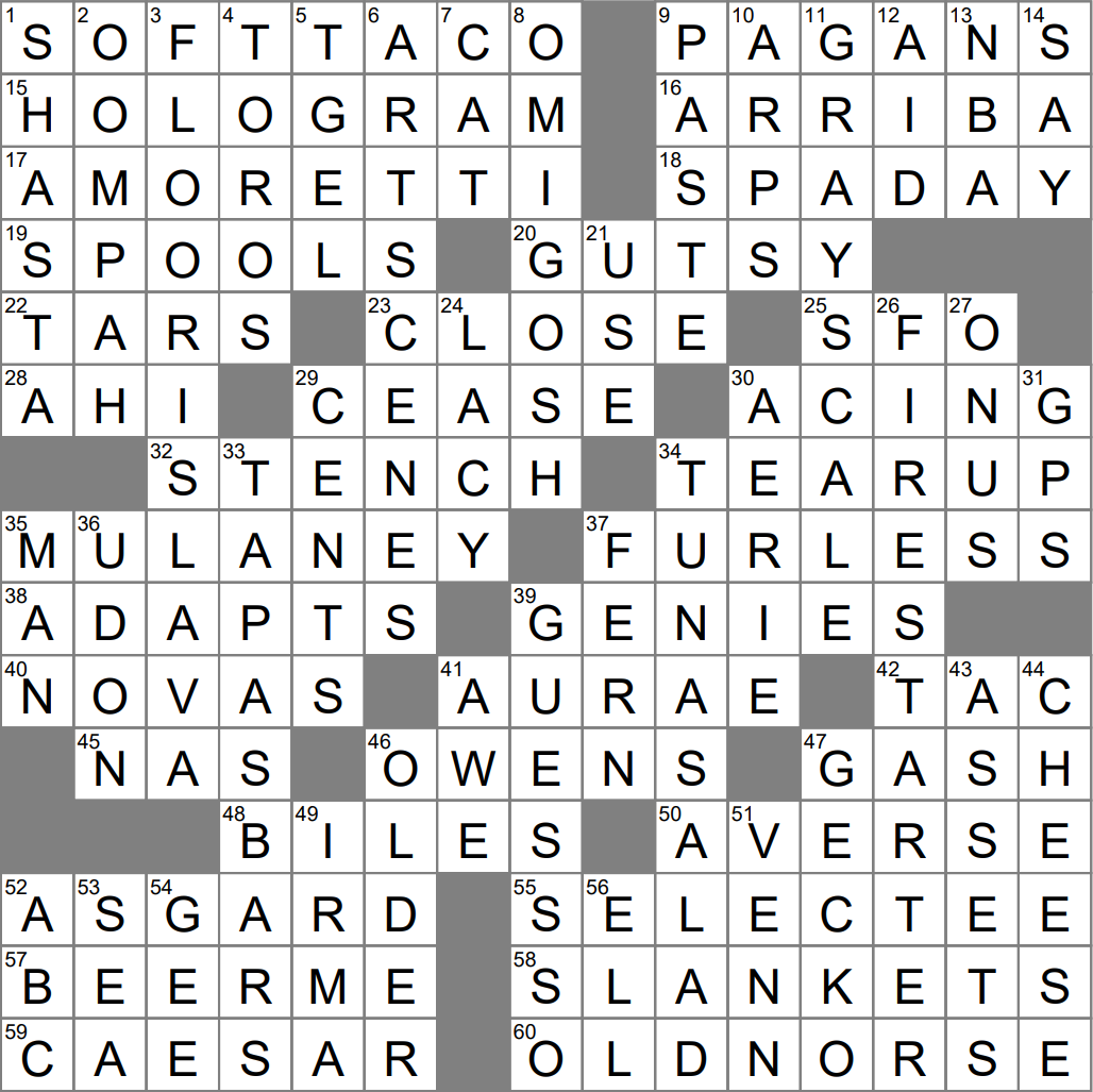 Like A Naked Mole Rat Crossword Clue Archives LAXCrossword