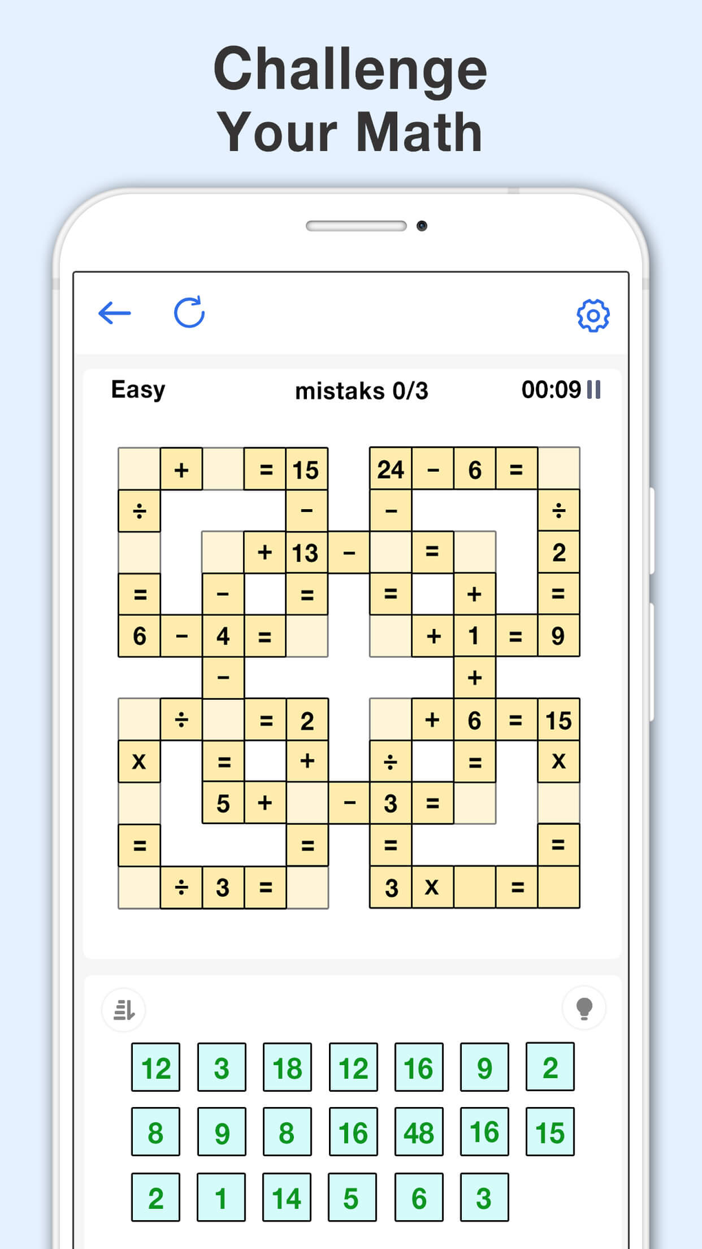 Math Crossword Number Puzzle For IPhone Download