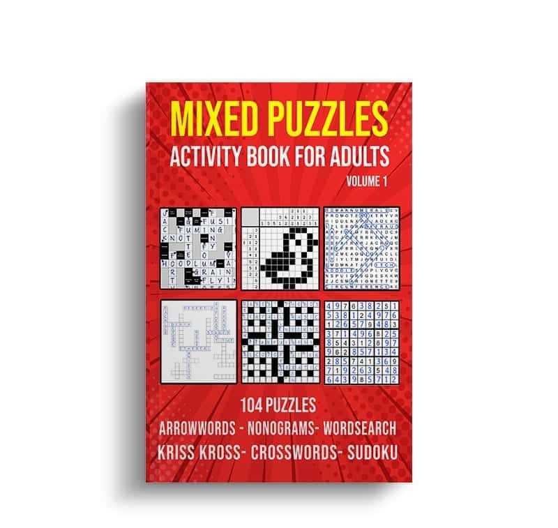 Mixed Puzzle Book For Adults Volume I Puzzle King Publishing