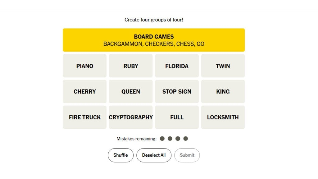 NYT Connections Answers For July 24 2024 Try Hard Guides