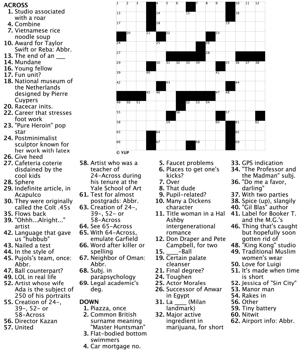 Printable Crossword Printable JD