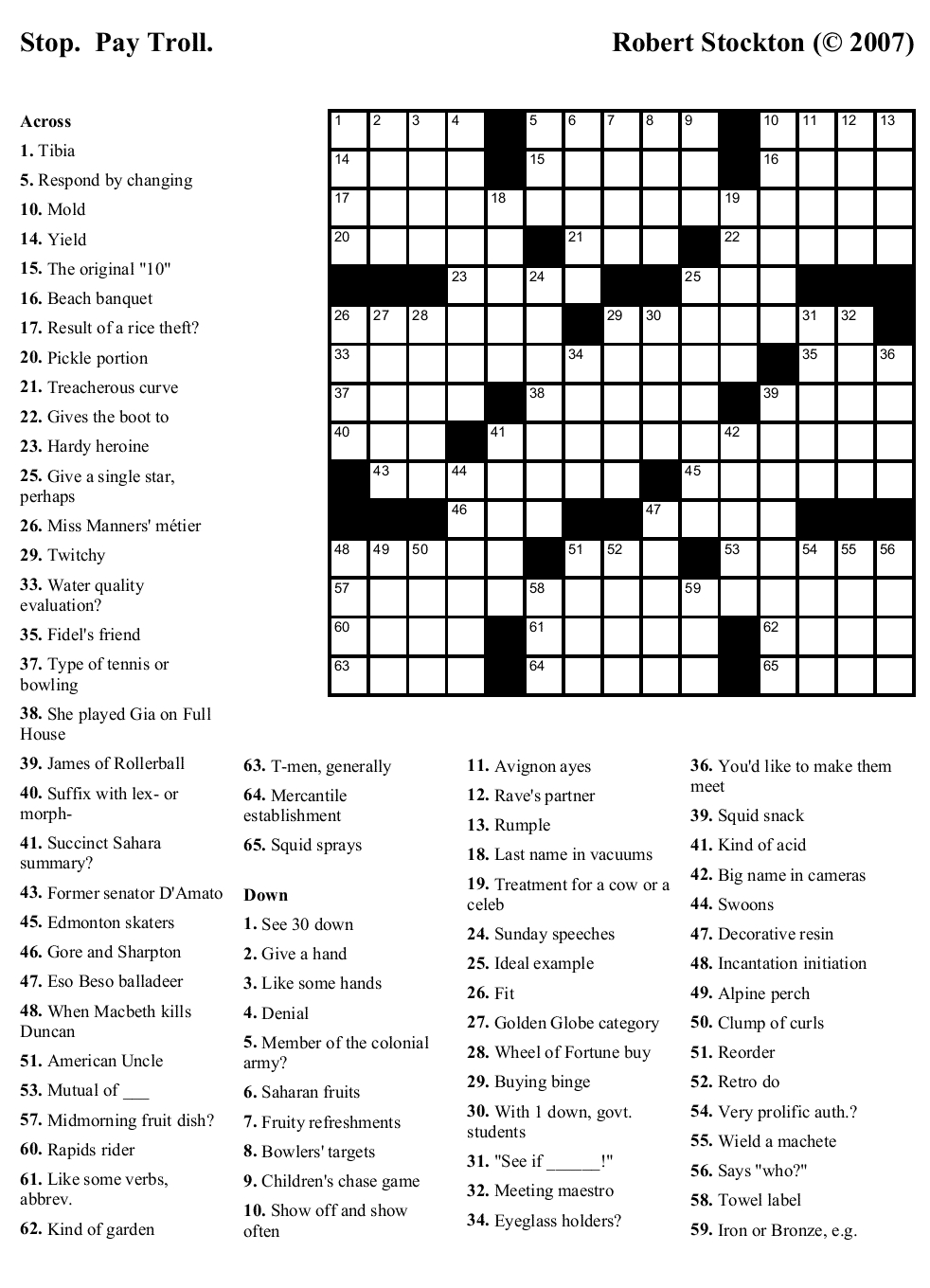 Printable Daily Crosswords Puzzles Colourfelik
