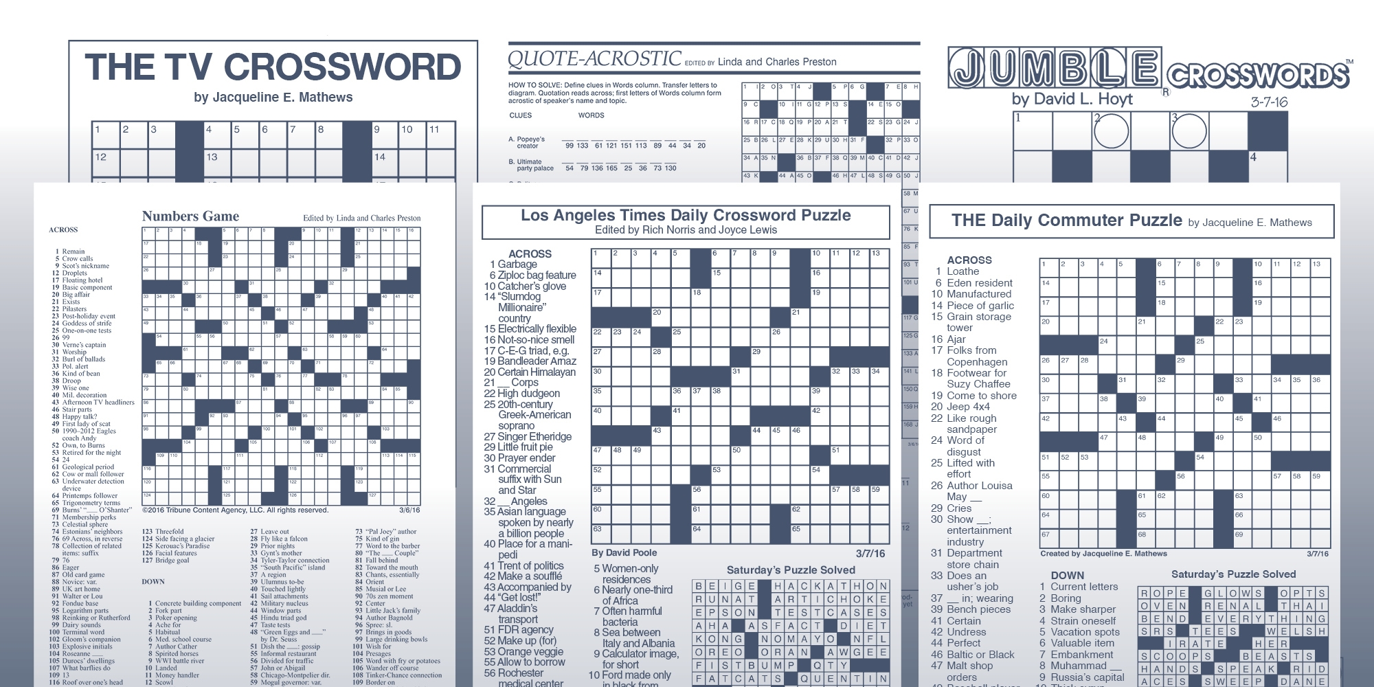 Printable La Crossword Puzzles Printable Crossword Puzzles