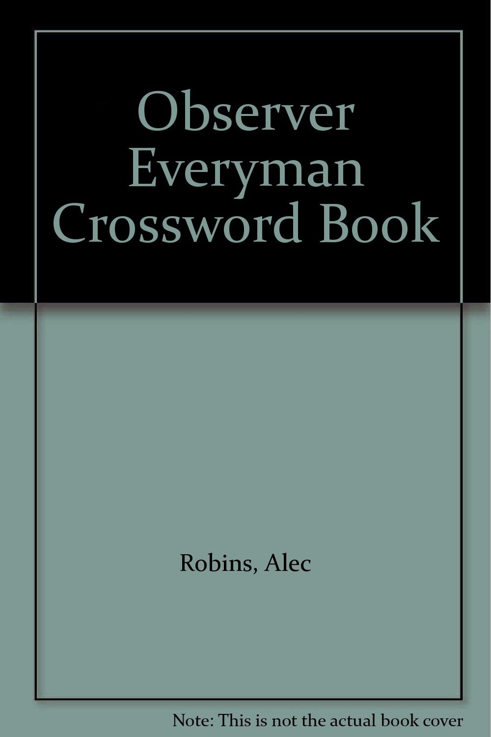  quot The Observer quot Everyman Crossword Book Robins Alec 9780352326447 