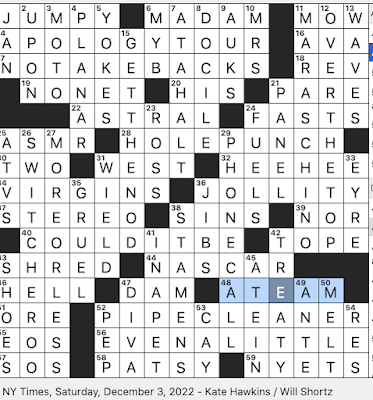 Rex Parker Does The NYT Crossword Puzzle Carpels 39 Counterparts SAT 