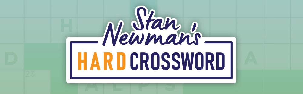 Stan Newman 39 s Hard Crossword Puzzle Play For Free In Australia