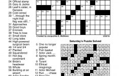 The Easiest Daily Crossword Printable Fctiburonesrojos Jacqueline E 