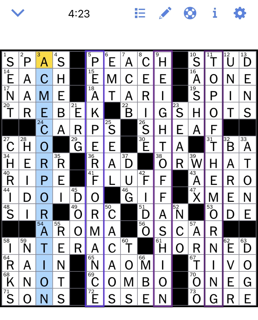 The New York Times Crossword Puzzle Solved Monday 39 s New York Times 