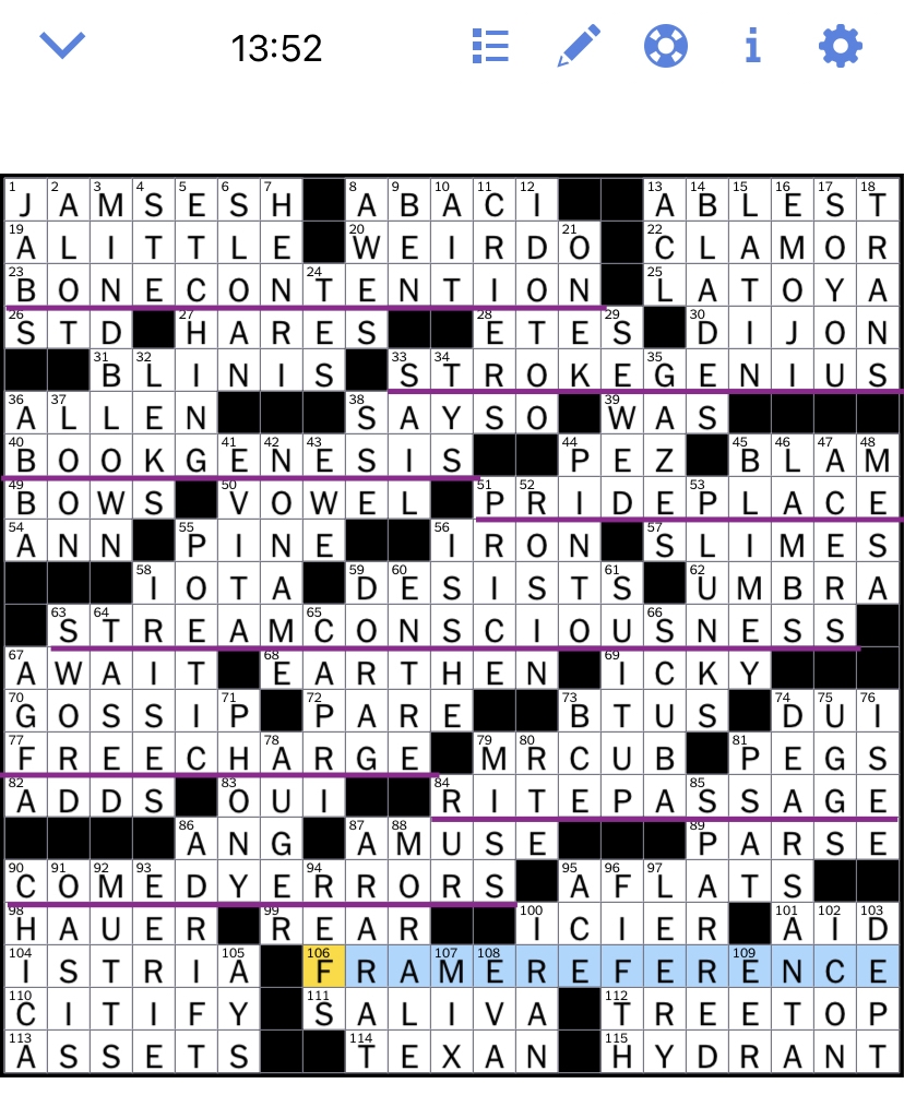 The New York Times Crossword Puzzle Solved Sunday 39 s New York Times 