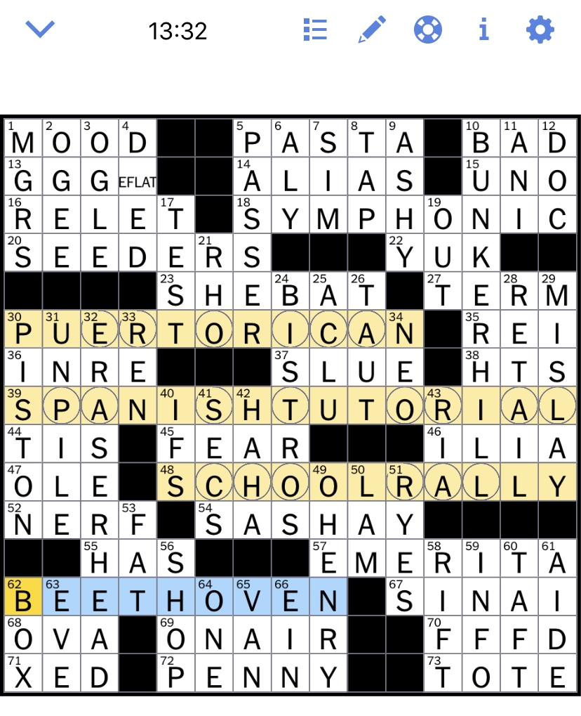 The New York Times Crossword Puzzle Solved Thursday 39 s New York Times 