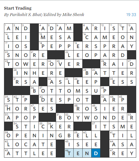 Wsj crossword 20201020 Raabidfun Does Crosswords