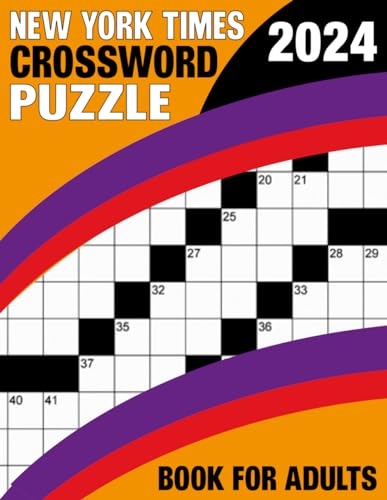 2024 New York Times Crossword Puzzle Book For Adults Maintain Mental 