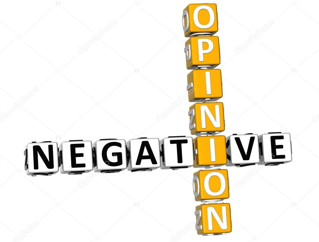 3D Negative Opinion Crossword Stock Photo By Curioso Travel 