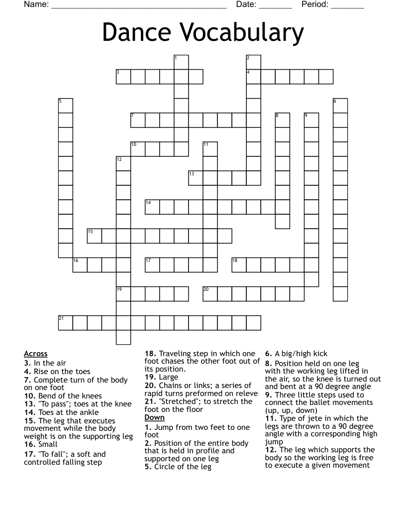 96 Best Ideas For Coloring Ballet Shoe Crossword