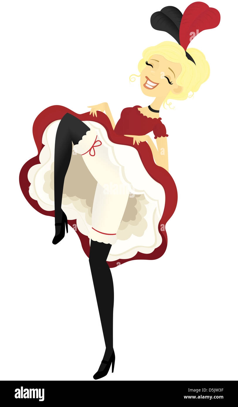 A Cancan Dancer Stock Photo Alamy