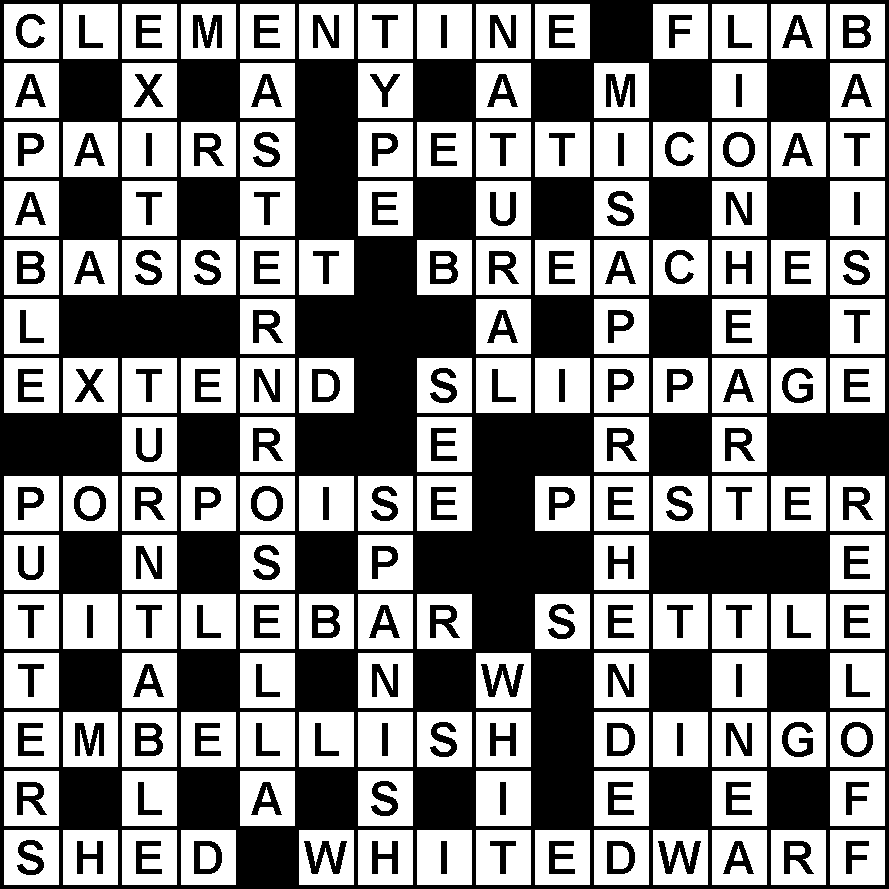 AFR Cryptic 12 10 2024 Solution Australian Crosswords