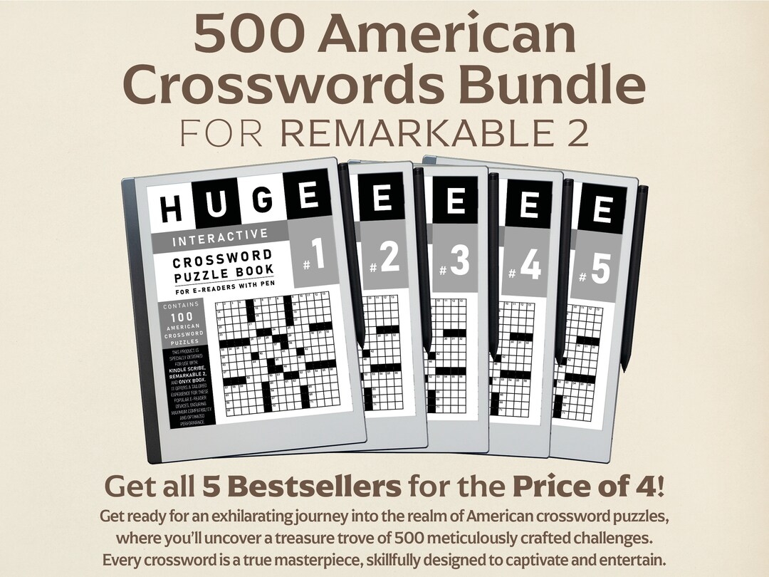 American Crosswords Bundle For Remarkable 2 500 Crosswords