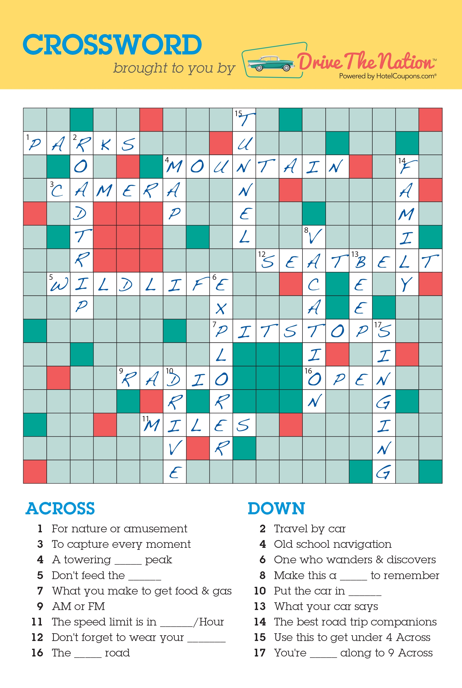 Answers To The Crossword Puzzle