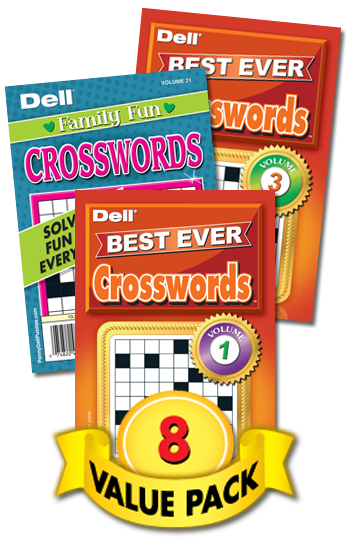 Best Ever Crosswords Value Pack 8 Penny Dell Puzzles