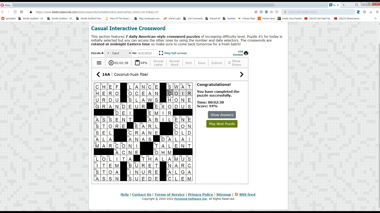 BestCrosswords Crossword Puzzle Tournament Live Play YouTube