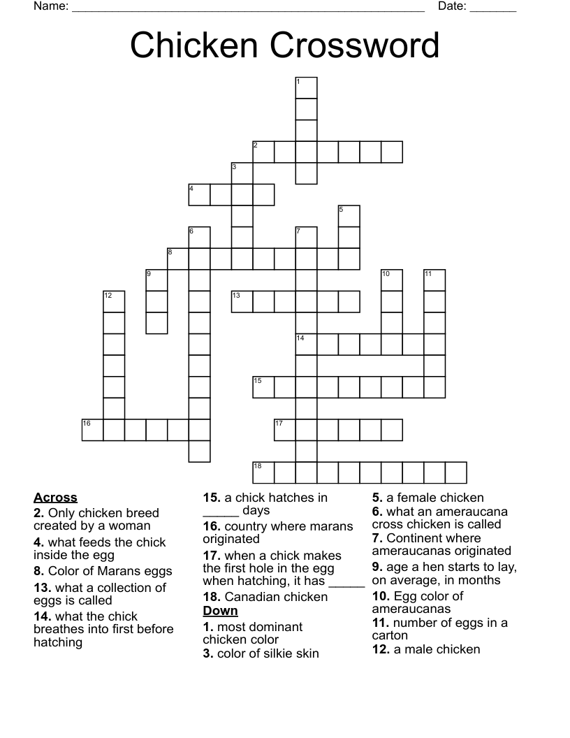 Biologists Eggs Crossword