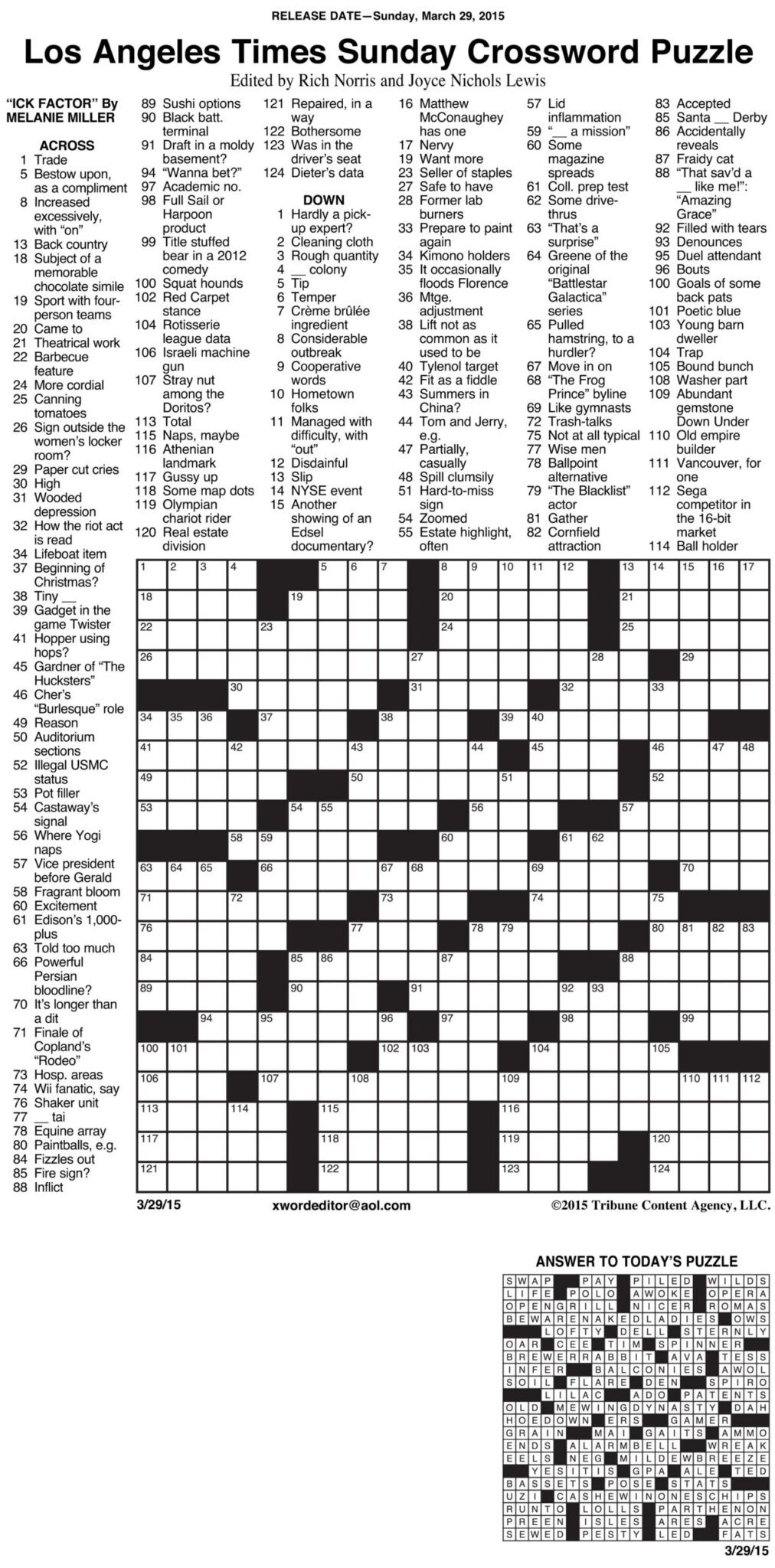 Boston herald crossword puzzle free printable crosswords