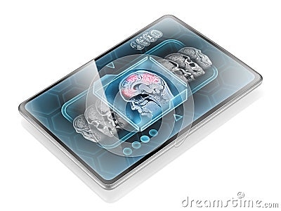 Brain Activity Scan Stock Photo CartoonDealer 127253910