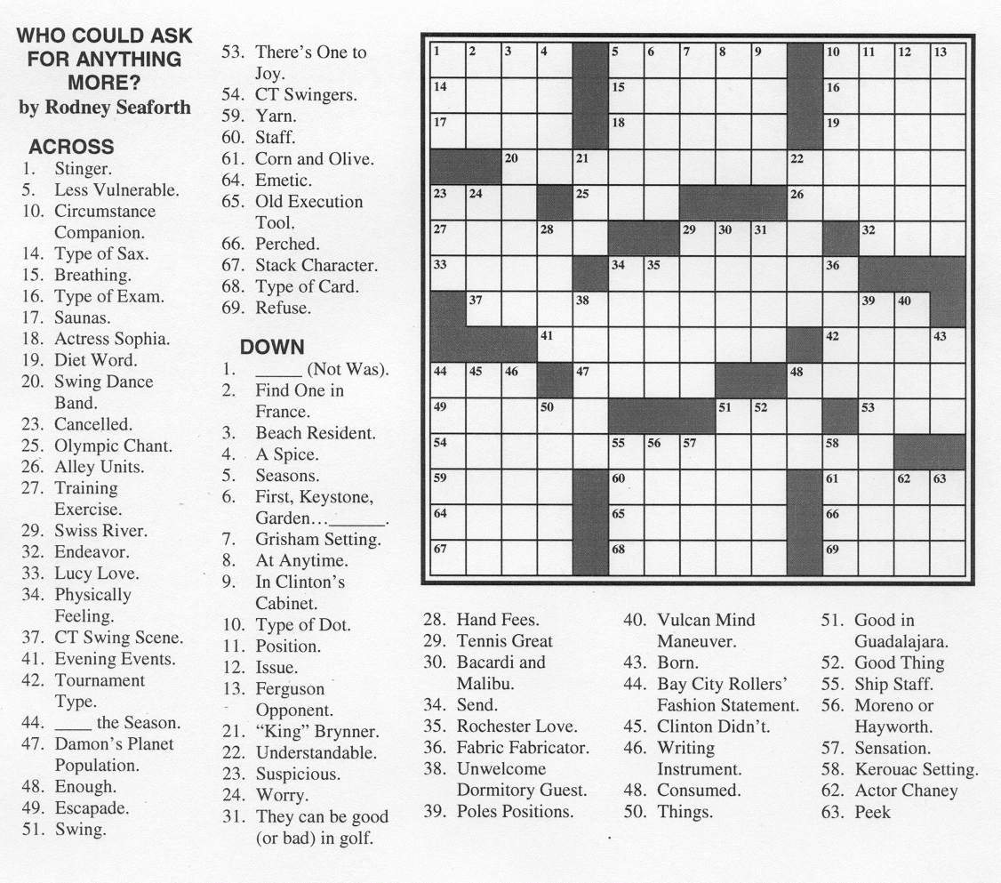 Chicago Sun Times Crossword Printable James Crossword Puzzles