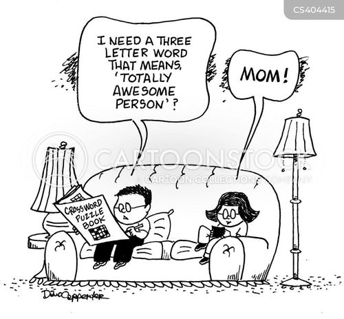 Crossword Clue Cartoons And Comics Funny Pictures From CartoonStock