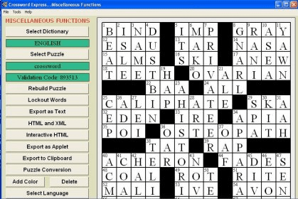 Crossword Express 8 0 Download Free CWE32 EXE