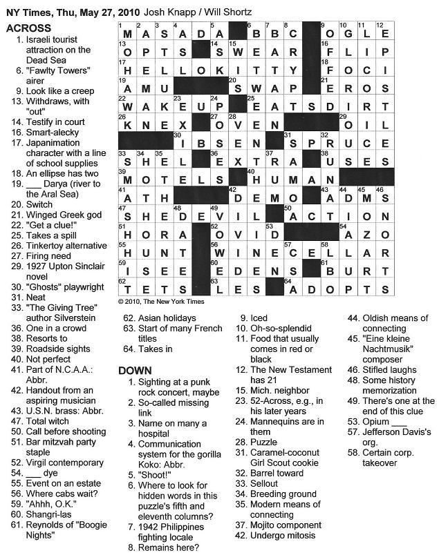 Crossword Heaven Clues And Answers Prntbl concejomunicipaldechinu gov co