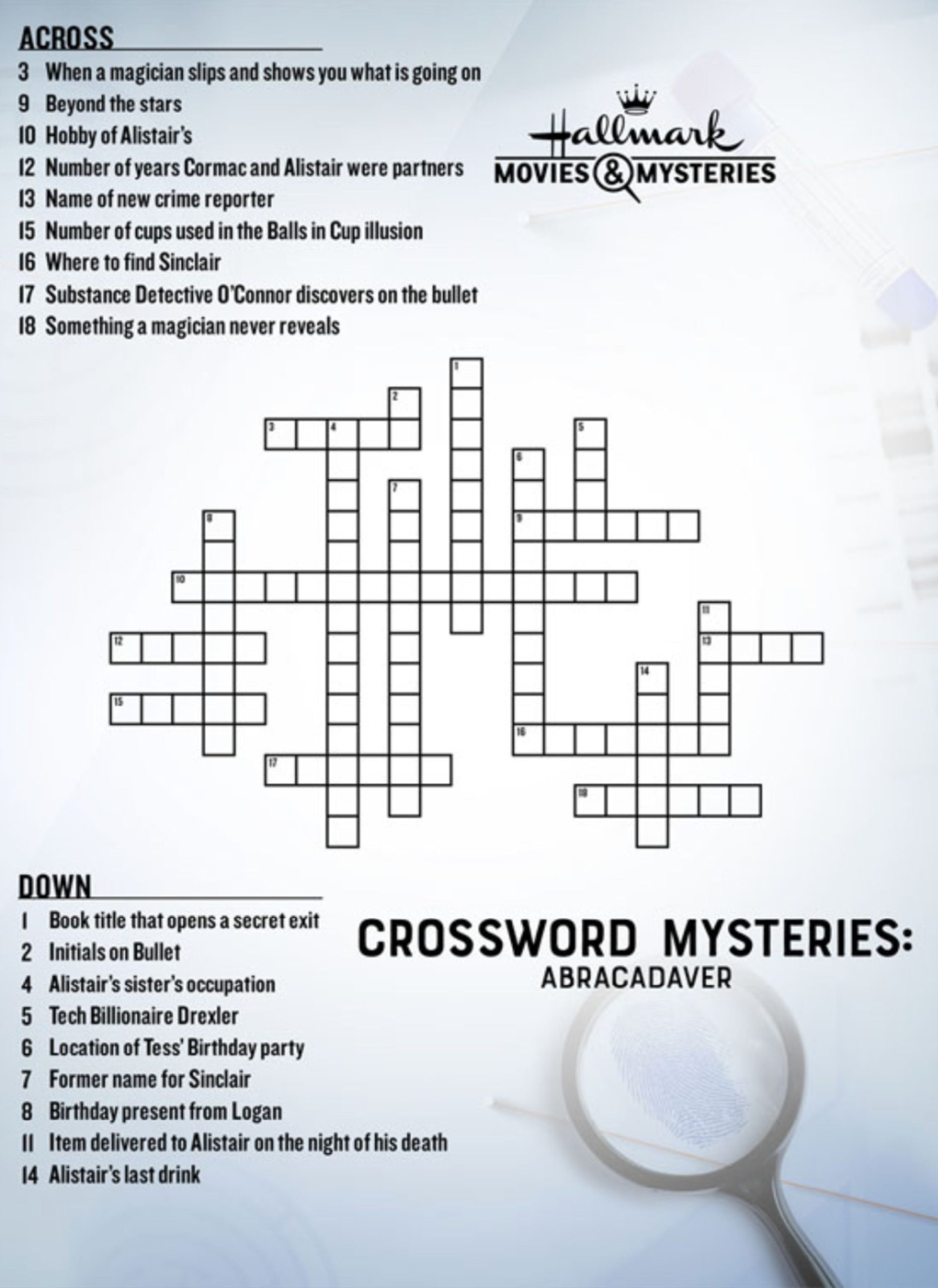 Crossword Mysteries Crossword Puzzles You Can Do Hallmark Mysteries 