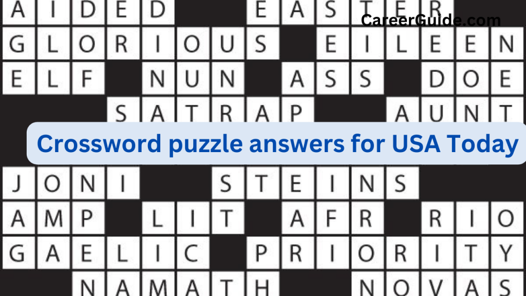 Crossword Puzzle Answers For USA Today CareerGuide