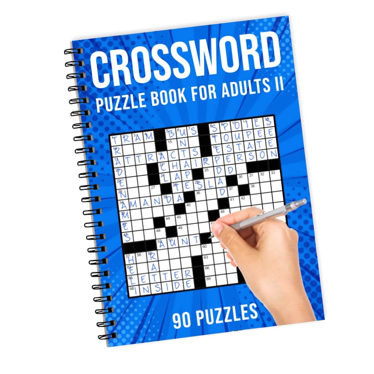 Crossword Puzzle Books For Adults Cross Words Activity Puzzlebook 90 