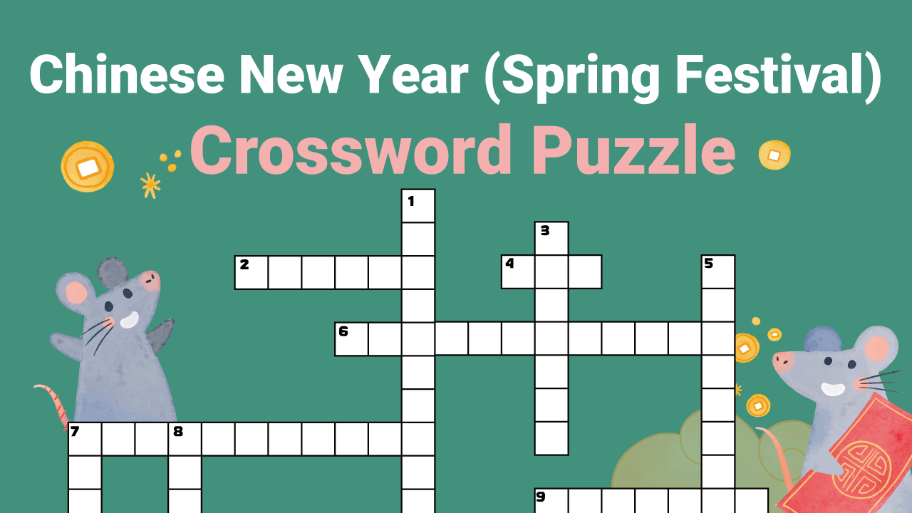 Crossword Puzzle Challenge Chinese New Year